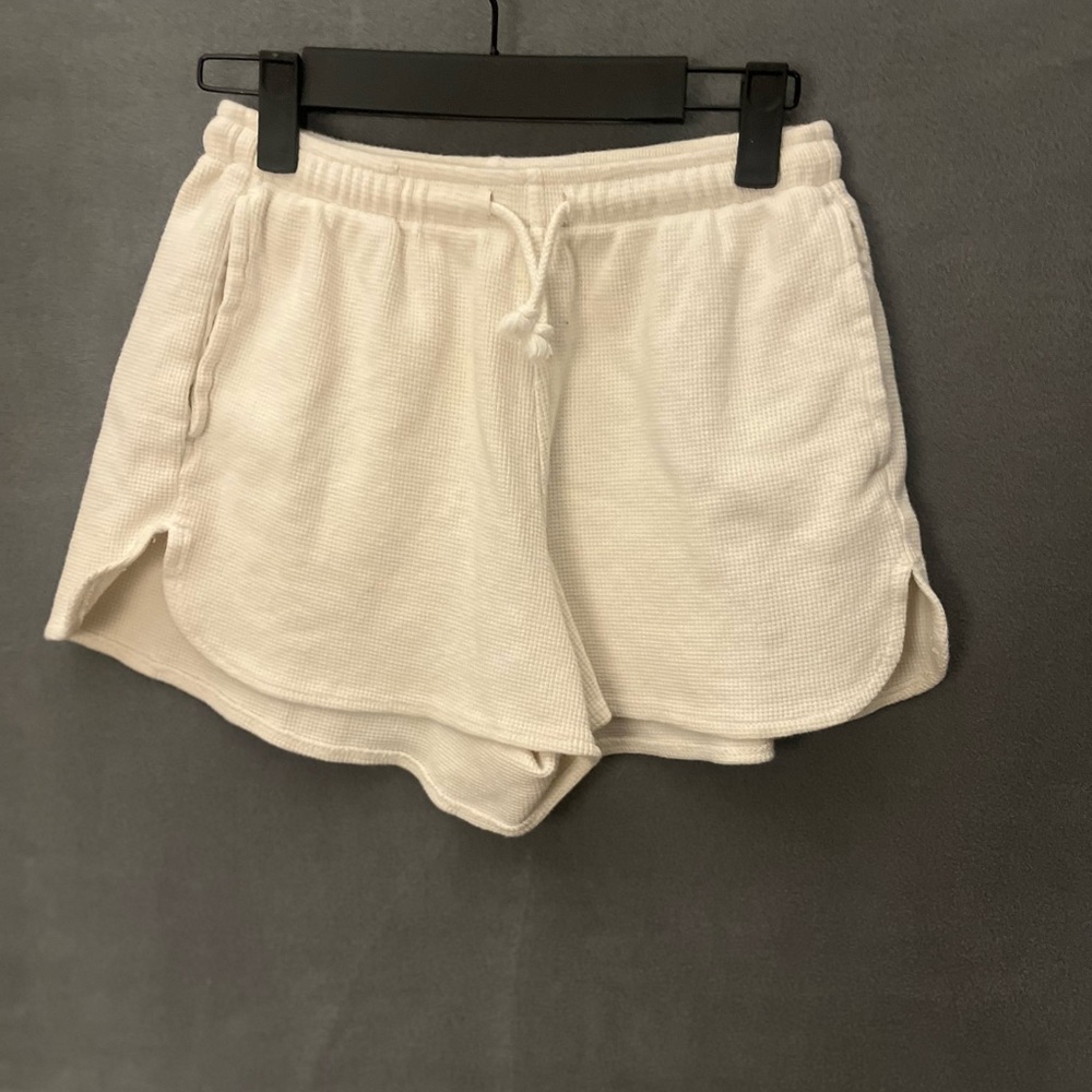 John Galt Cream Athletic Shorts